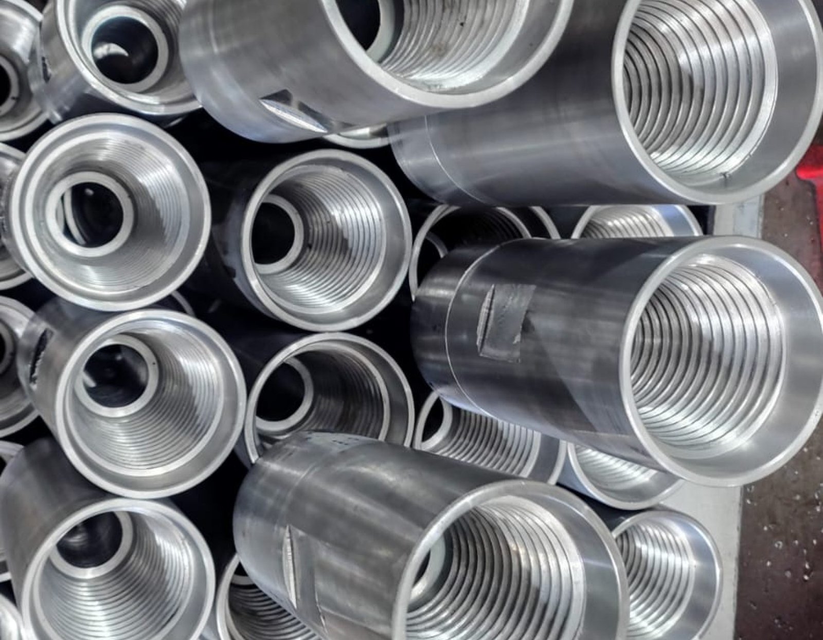 Peças usinadas em alumínio