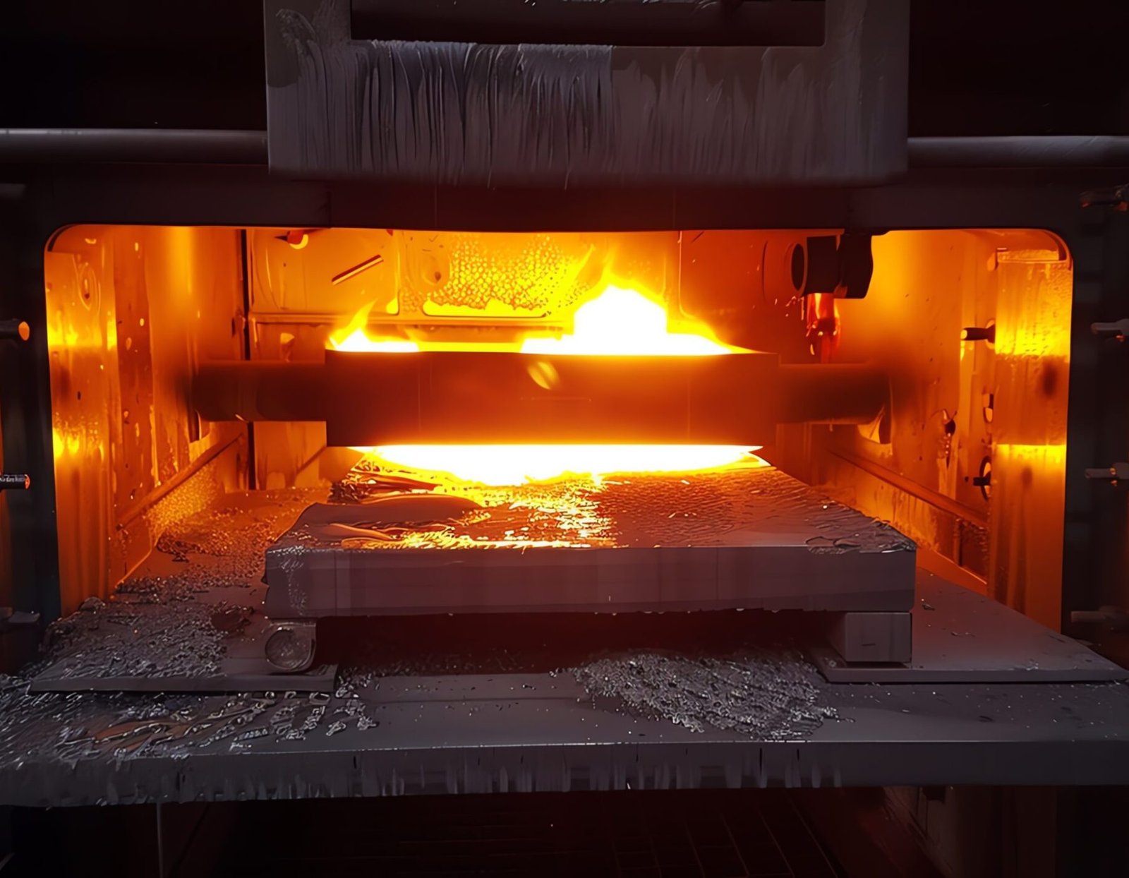 Heat treatment furnace for metal